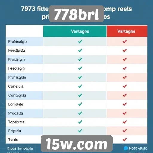 Comparação entre 778brl e concorrentes do mercado